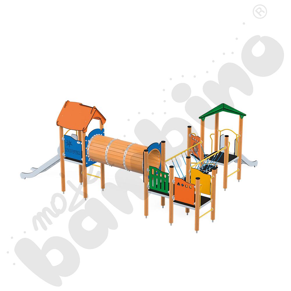 Orbis - wieża 15, drewniane słupy