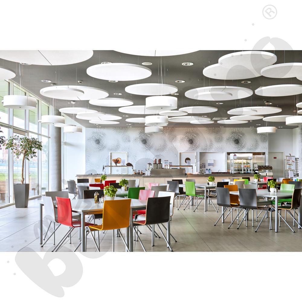 Panele Ecophon Solo Circle białe śr. 120, 4 szt., mocowane na linkach