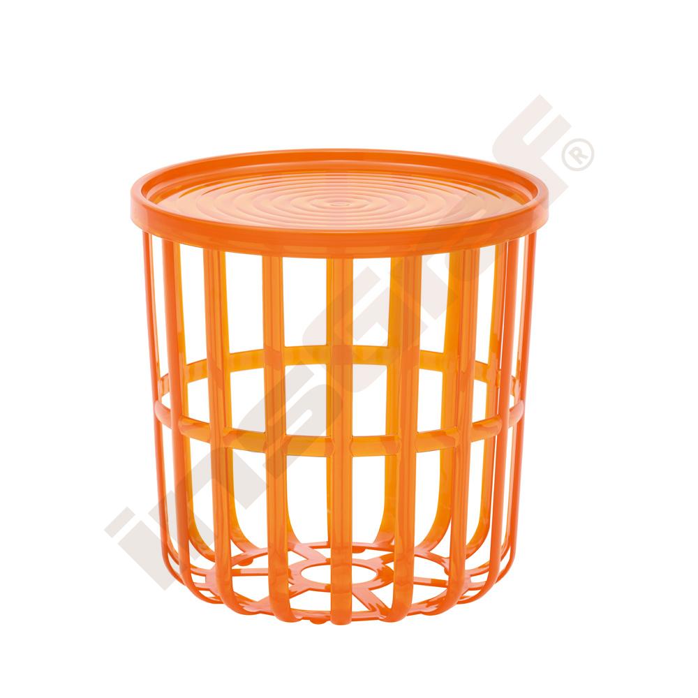 Košíkový stolík Zen viacúčelový - oranžový