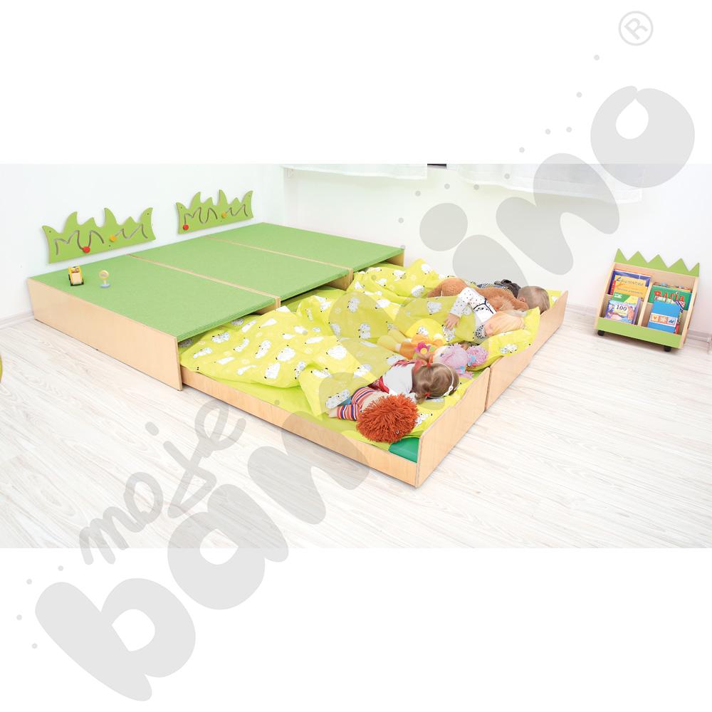 Podest z łóżeczkiem, wys. 30 cm - jasnozielony