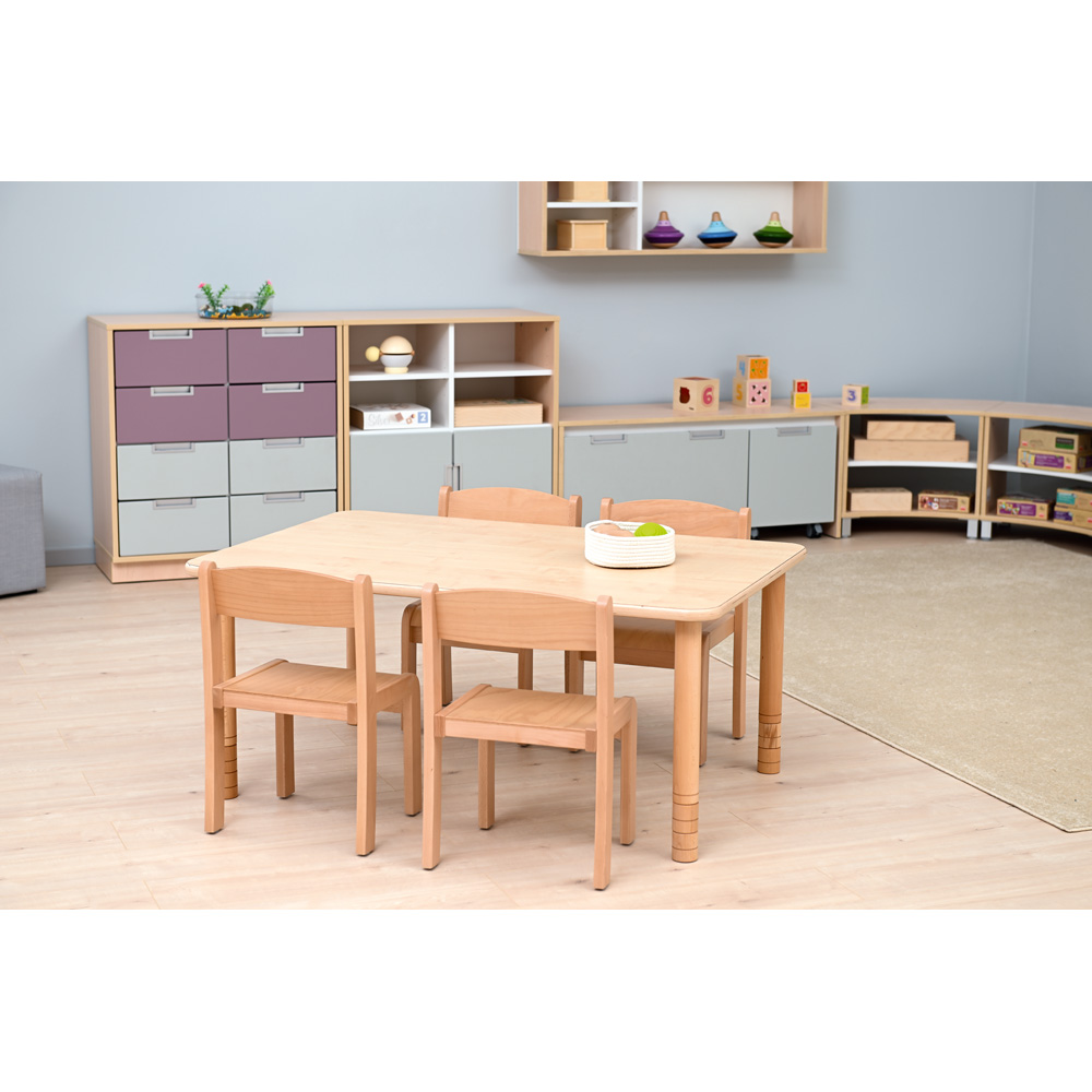 Stôl Flexi obdĺžnikový 120 x 60 cm - HPL javor