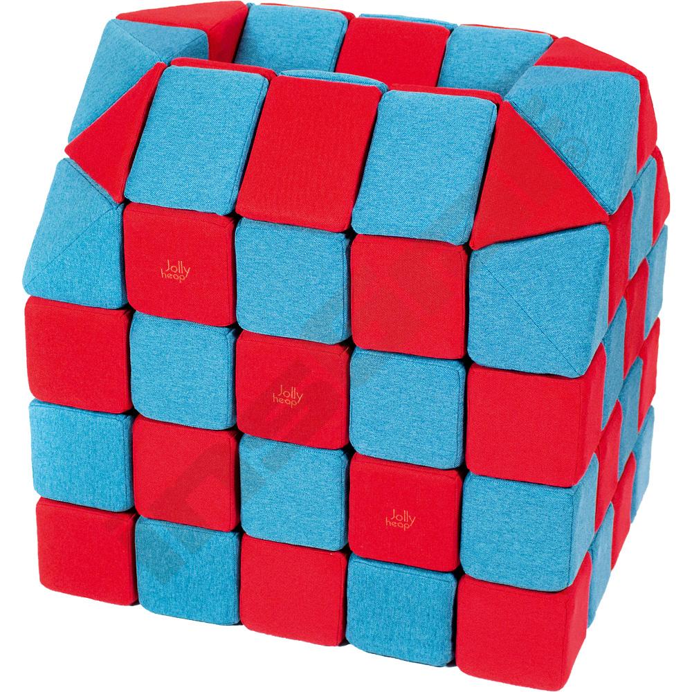 Sada kostiček JollyHeap - modro - červené 
