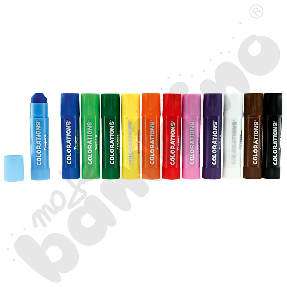 Farby tempera w sztyfcie, 12 szt.