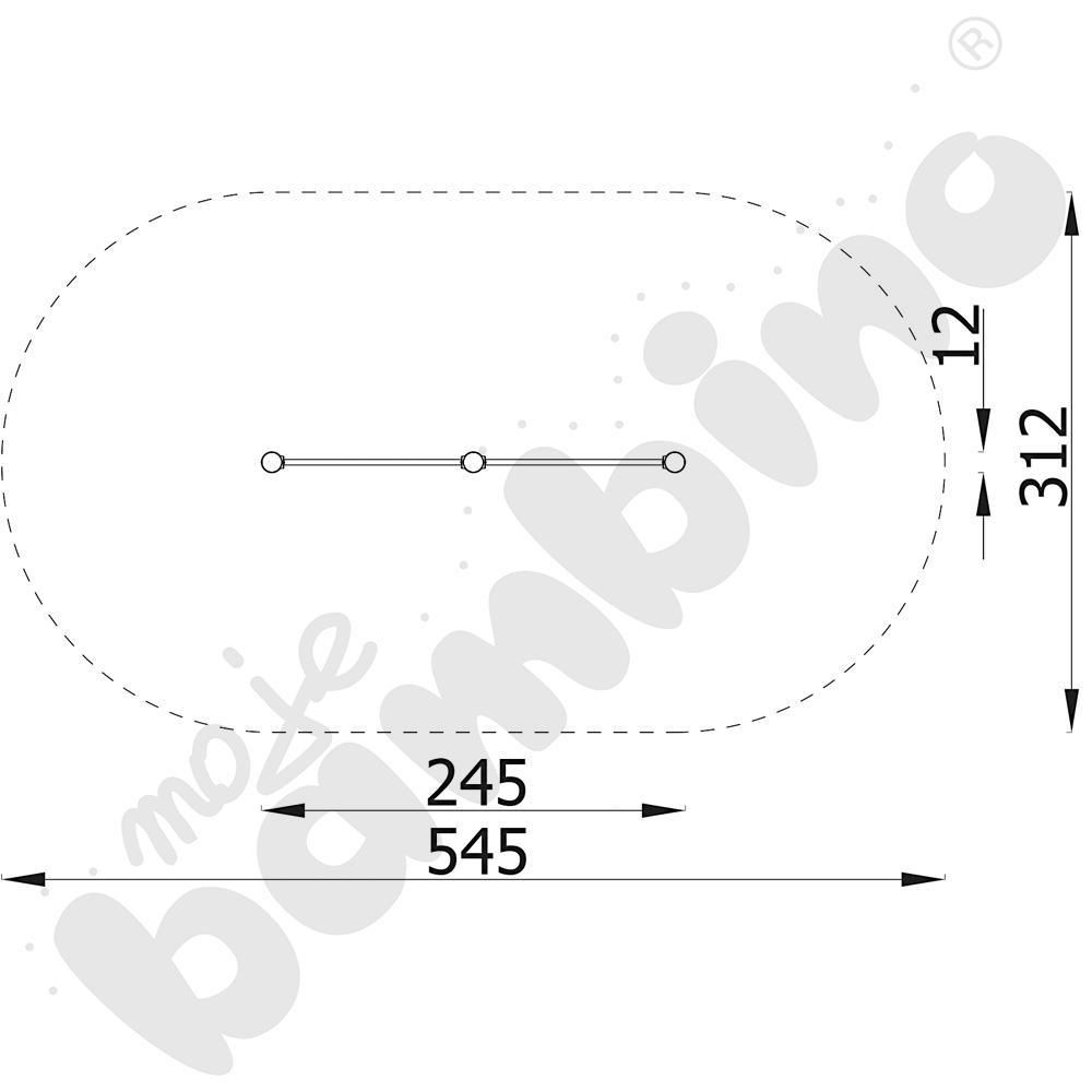 Action4Kids - drążek podwójny