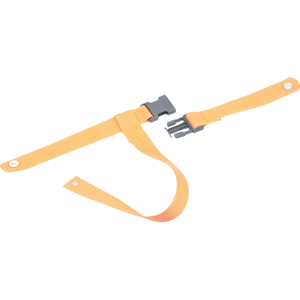 Stolička Krištof s bezpečnostným pásom - výška 21 cm - k stolom 40 cm, plastová koncovka