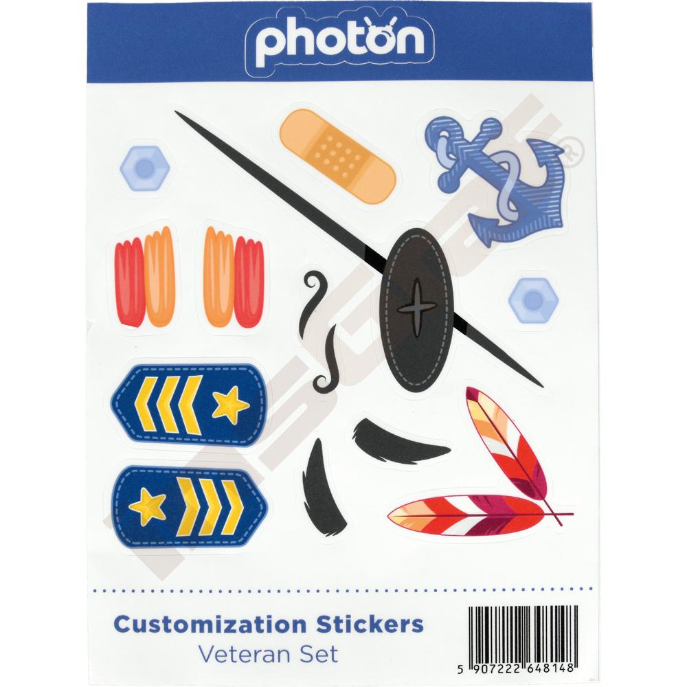 Samolepky pre personalizáciu robota Photon - Sada 4v1