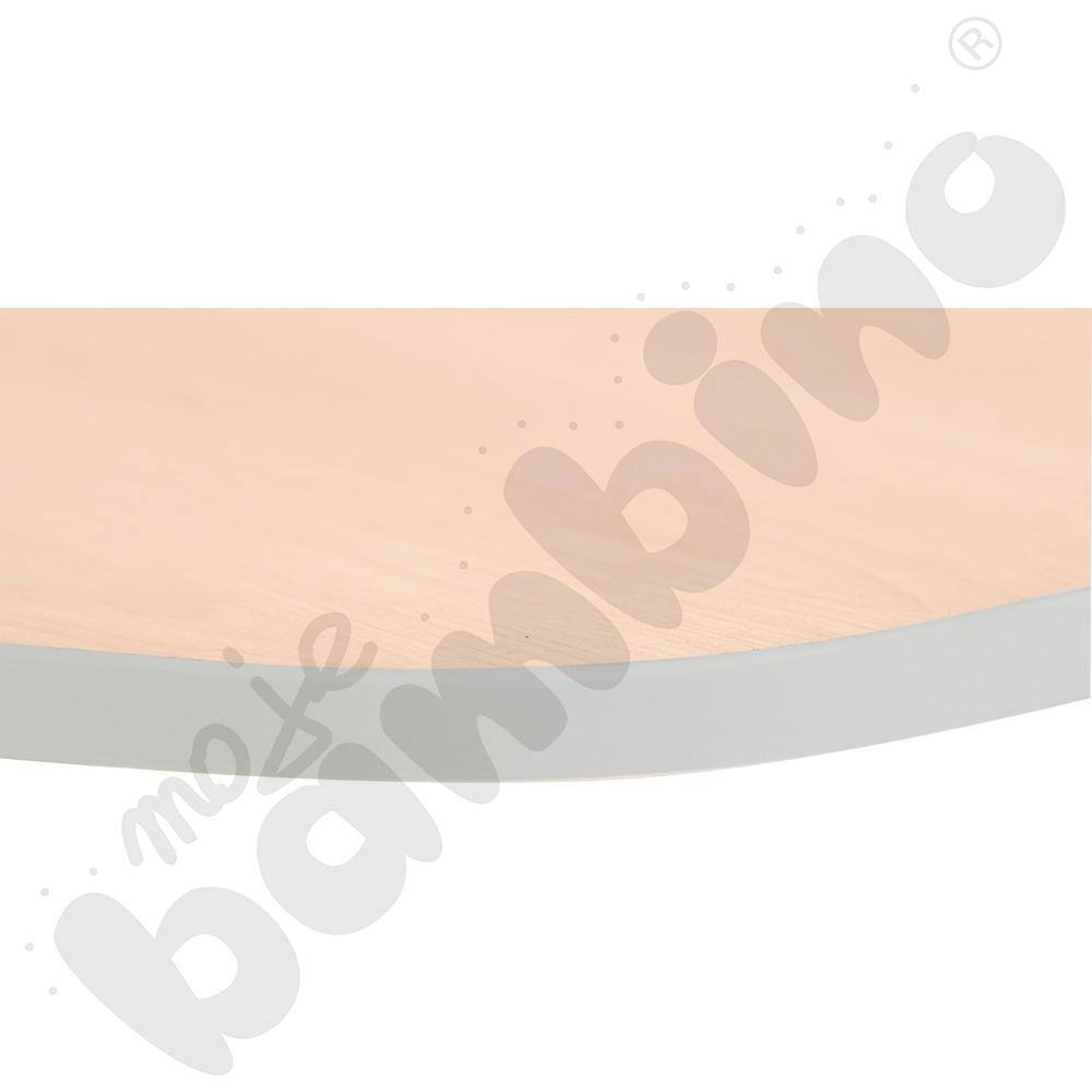 Blat Quadro klon jasny sześciokątny, szare obrzeże