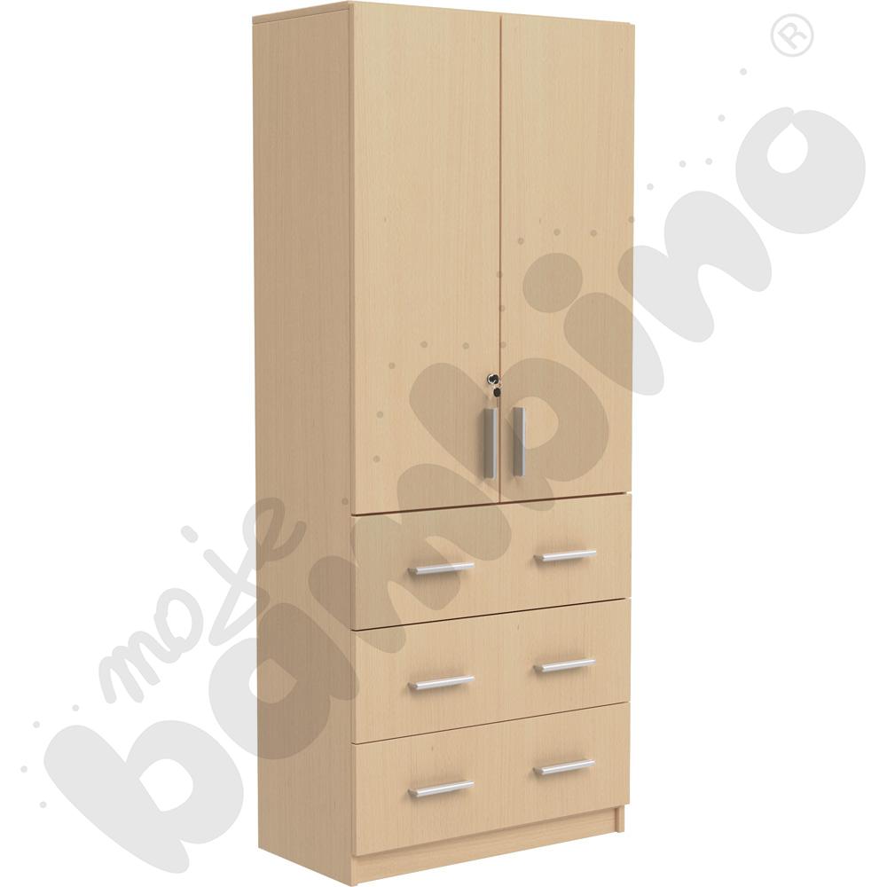 Komoda wysoka z drzwiczkami - klon 375