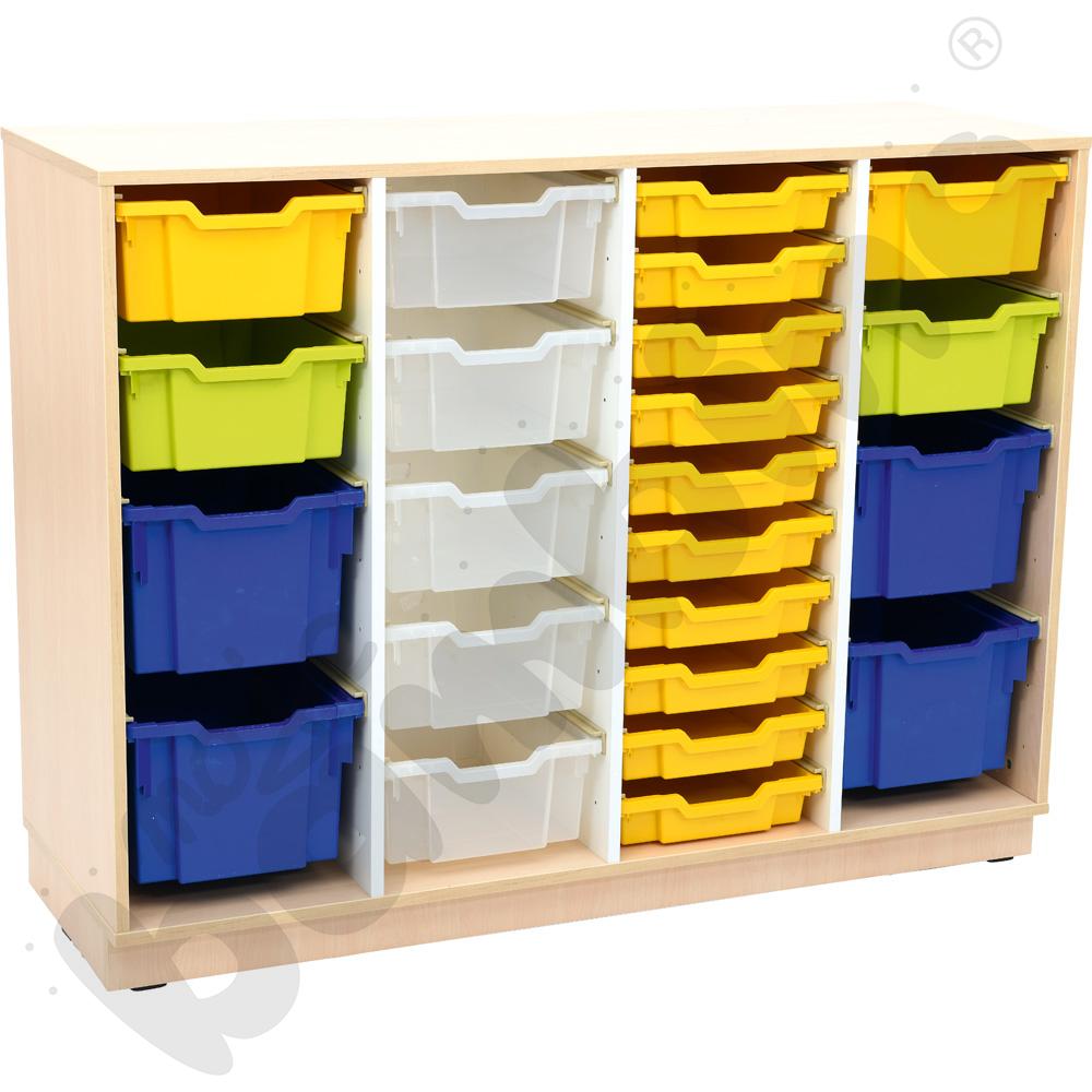 Quadro - zestaw 129, skrzynia klon jasny