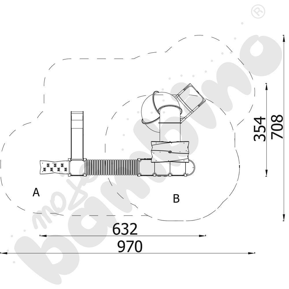 Zestaw Urbi 13, słupy drewniane C