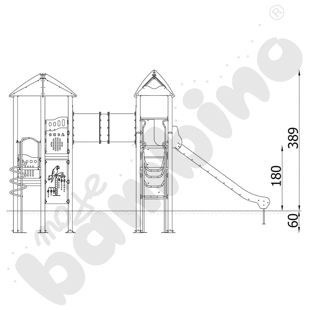 Orbis - baszta 11, metalowe słupy