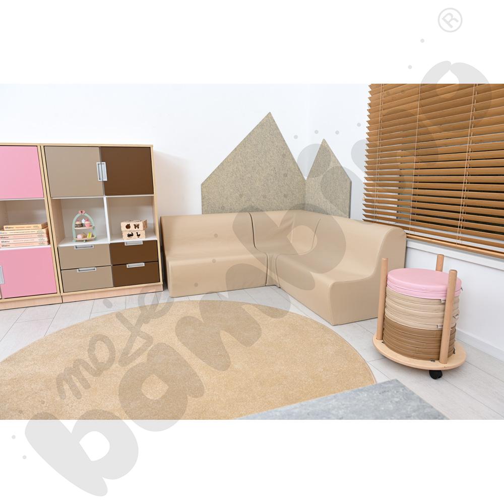 Duża kanapa beżowa