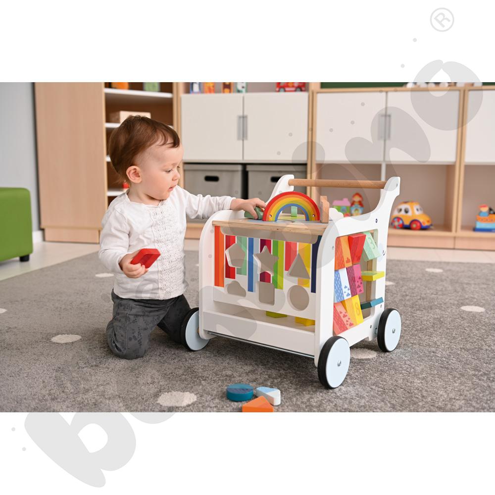 Drewniany chodzik edukacyjny