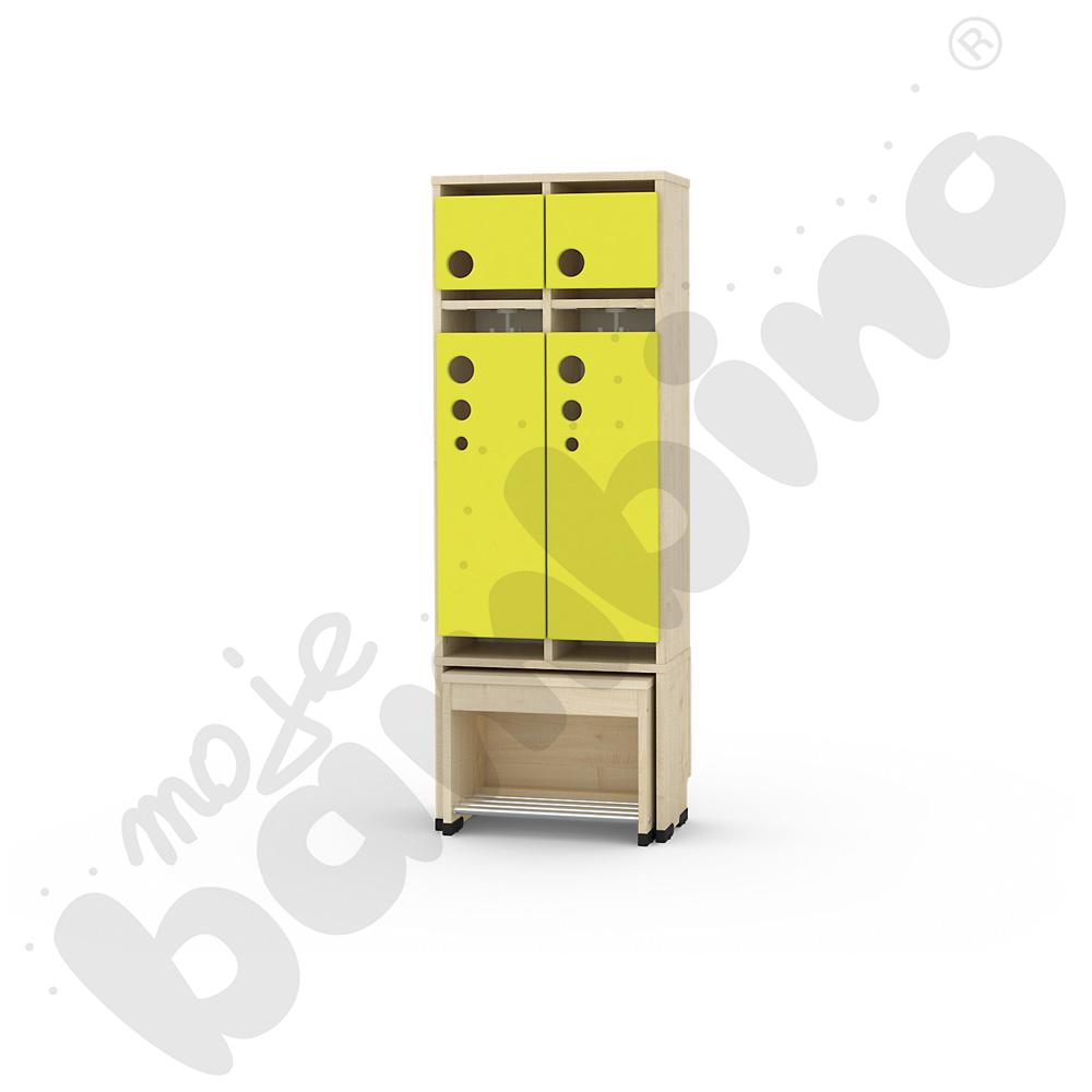 Szatnia Kropla z wysuwanym siedziskiem 2-os., wys. 35 cm 