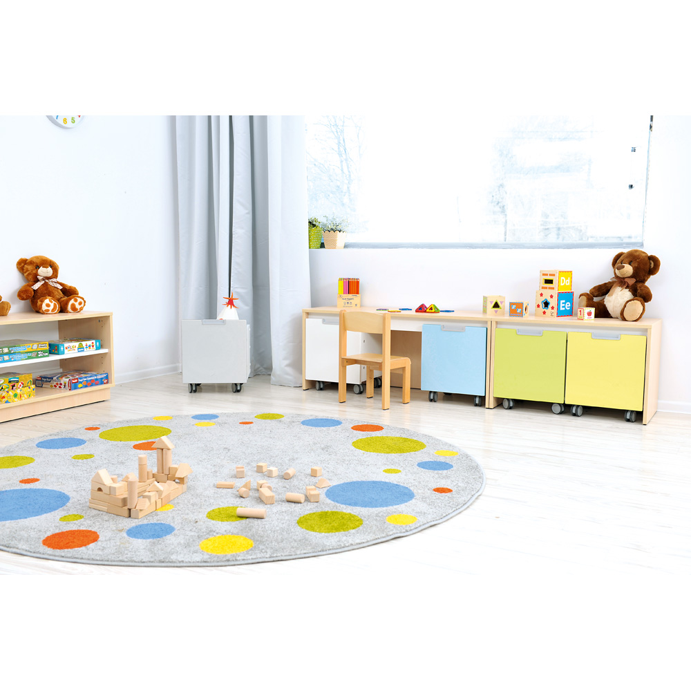 Quadro - úložný box, malý, jasnomodrý