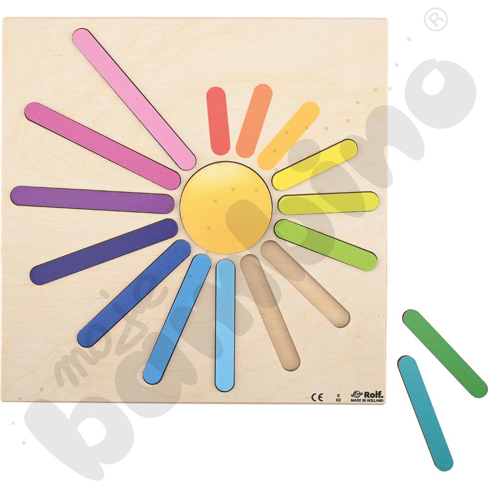 Tęczowe słoneczko - odkrywamy rozmiary