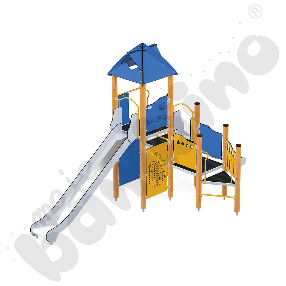 Orbis - wieża 17, drewniane słupy