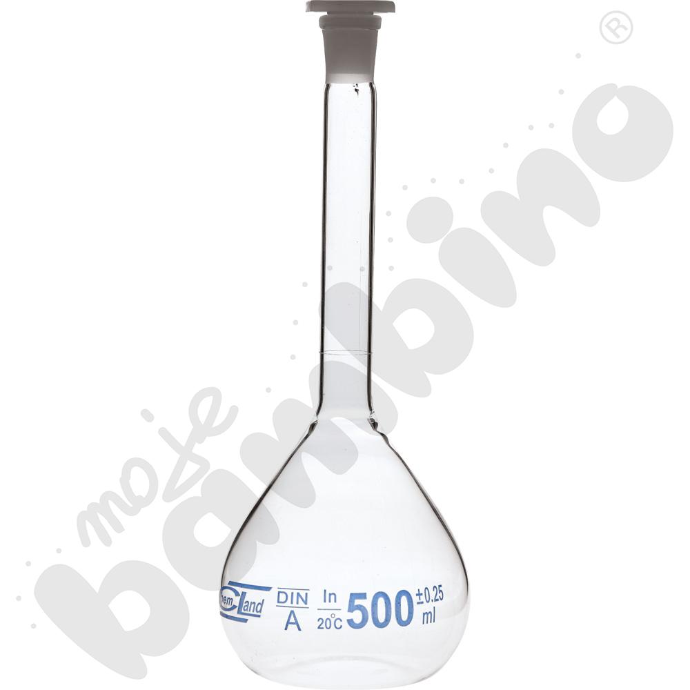 Kolba miarowa z korkiem 500 ml