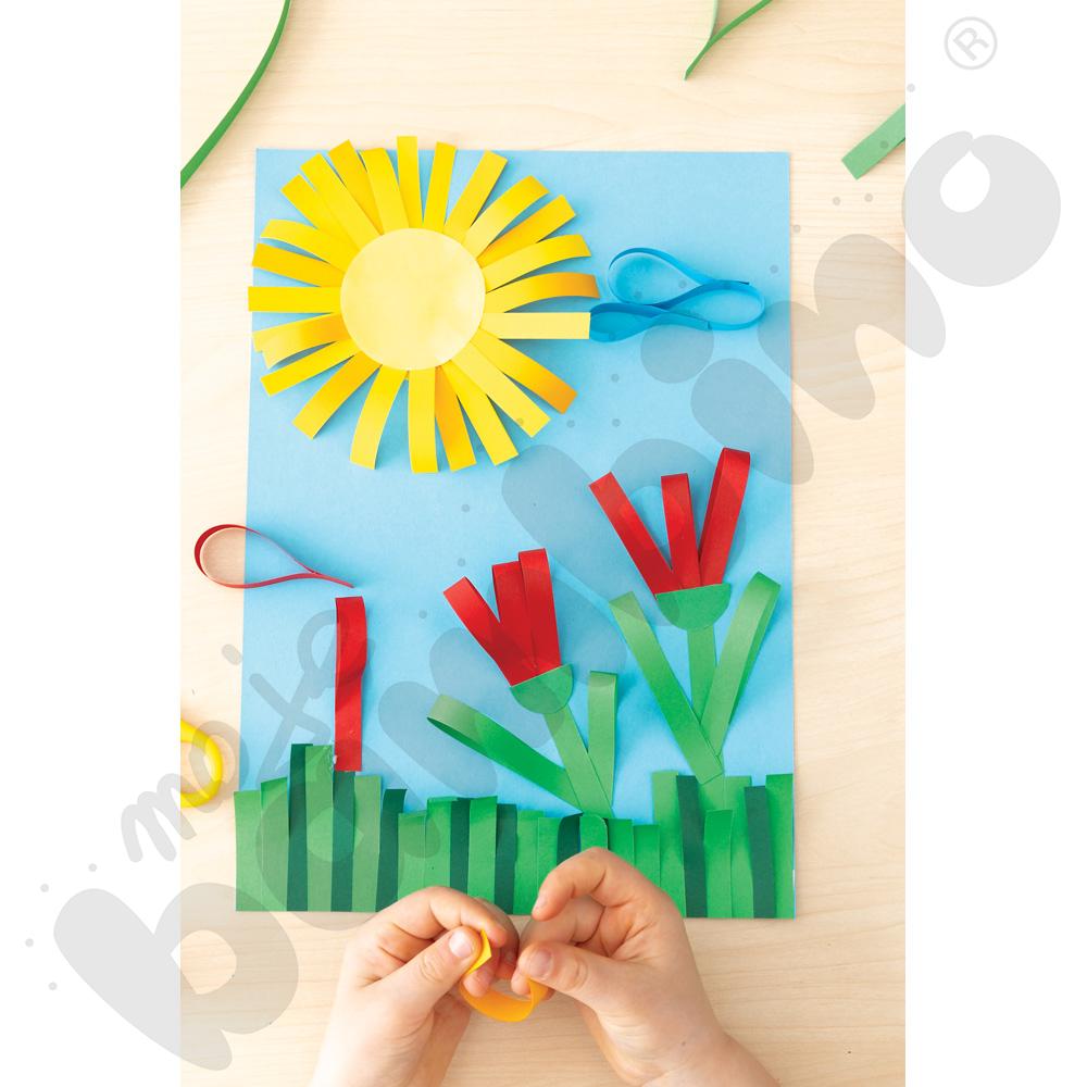 Papierowe paski kreatywne, 1-2 x 35 cm