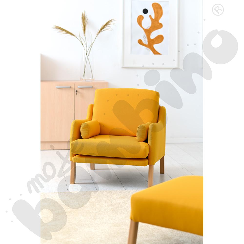 Fotel Alan musztardowy