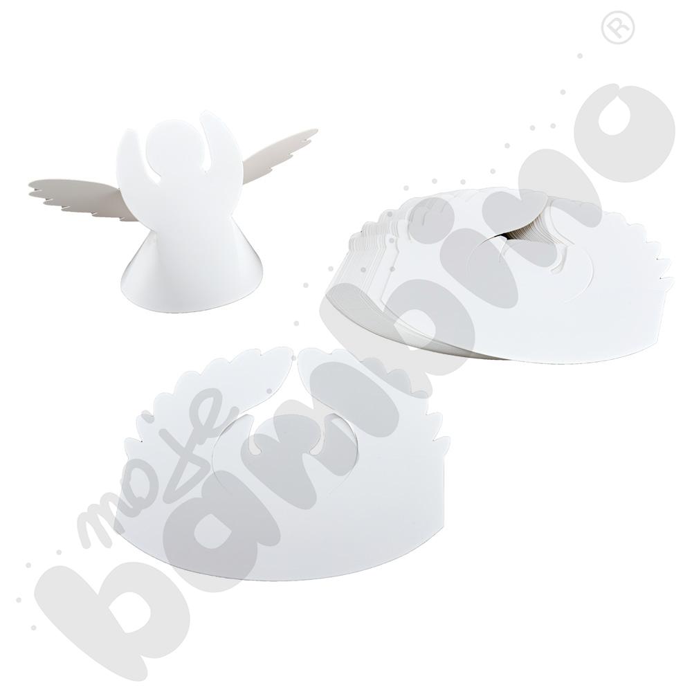 Aniołki papierowe do ozdabiania, 25 szt.