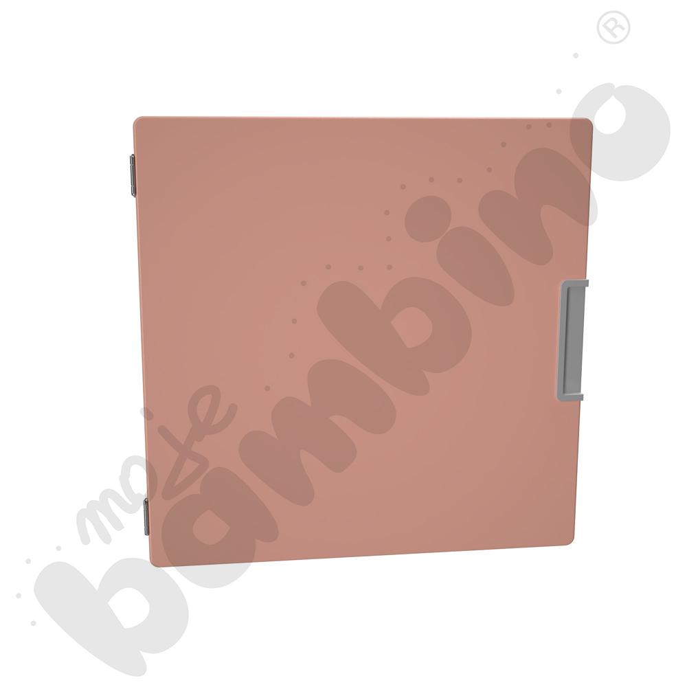 Quadro - drzwiczki małe 90 st., mocowane do przegrody - łososiowe