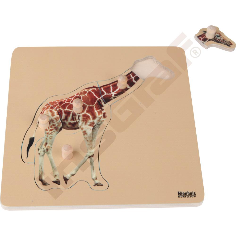 Puzzle pre najmenších - Montessori - žirafa
