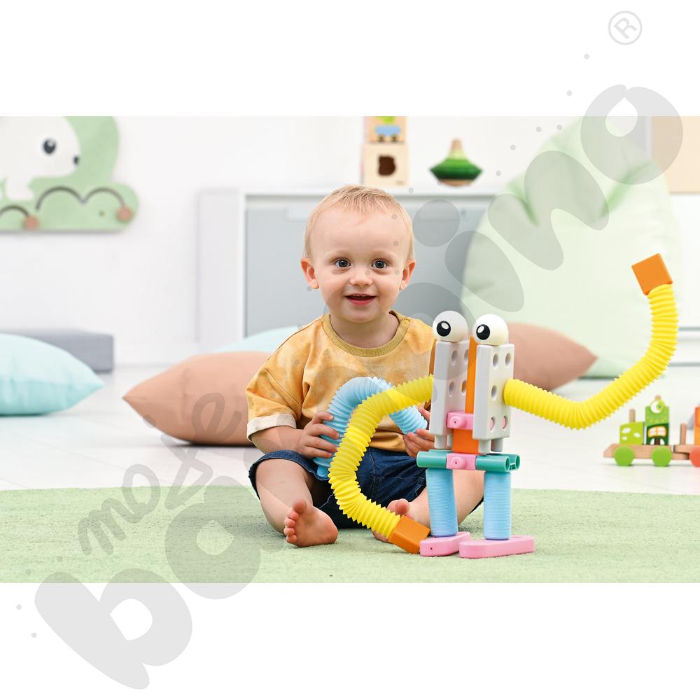 Klocki Gigo - Mały inżynier - Tuby flexi dla najmłodszych 