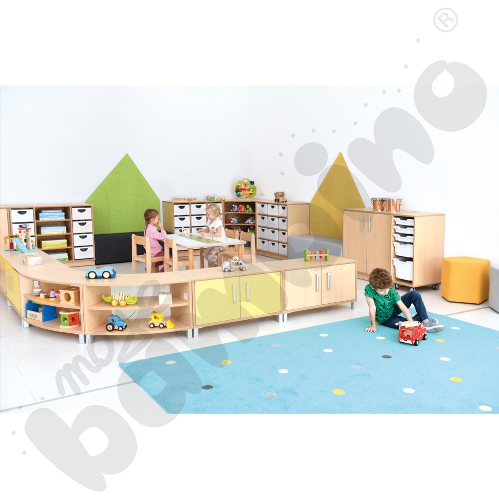 Szafka Flexi M 1/8 koła na nóżkach