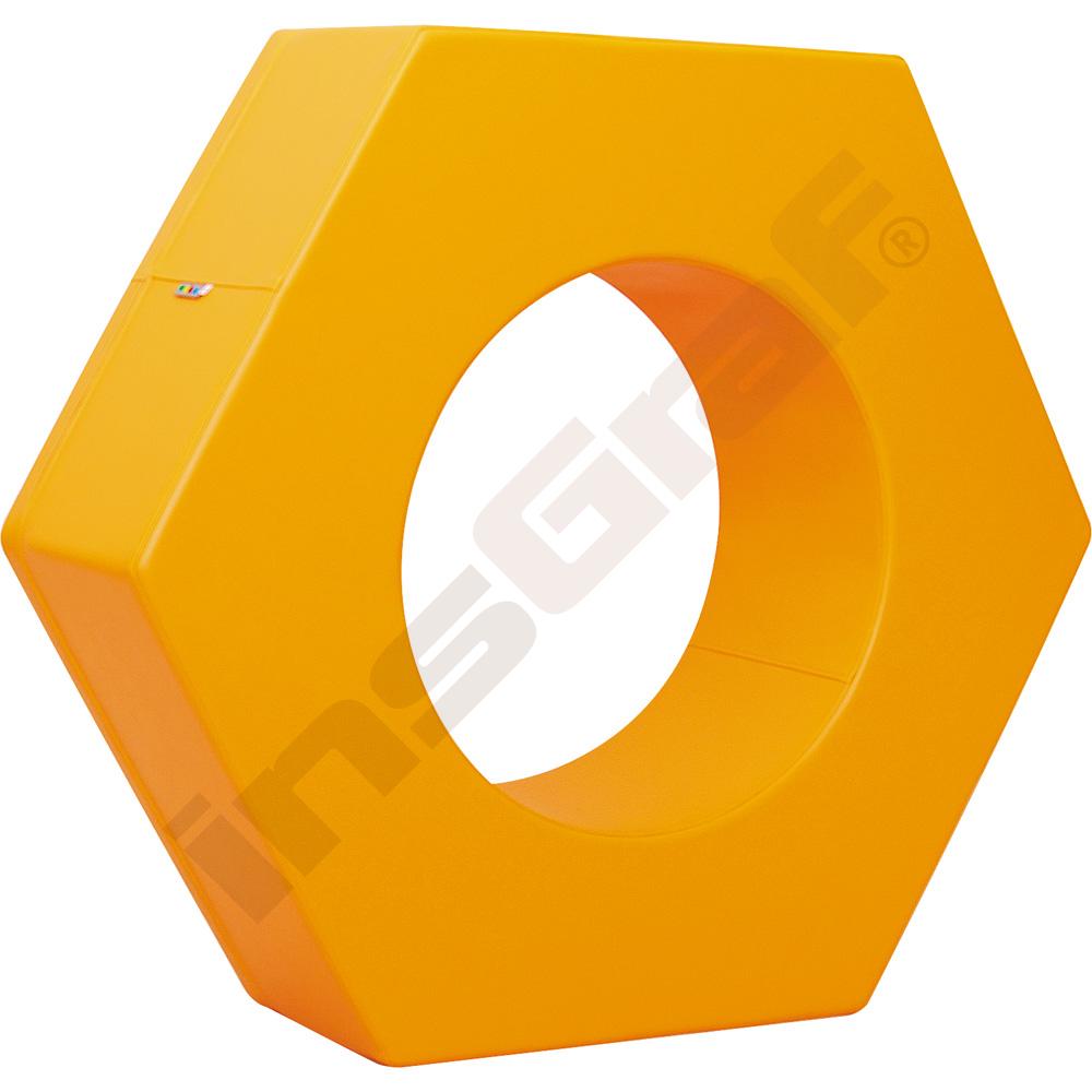 
Sechseck-Ring, orange
