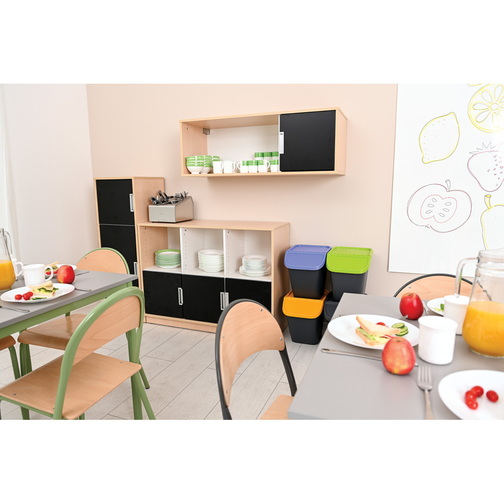 Quadro - široká závesná skrinka - pravá, javor