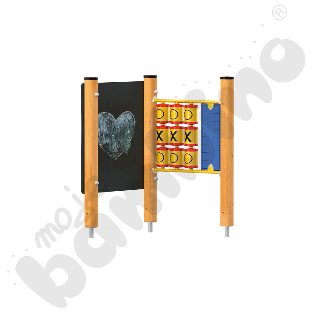 Tablica do rysowania z grą Kółko i krzyżyk