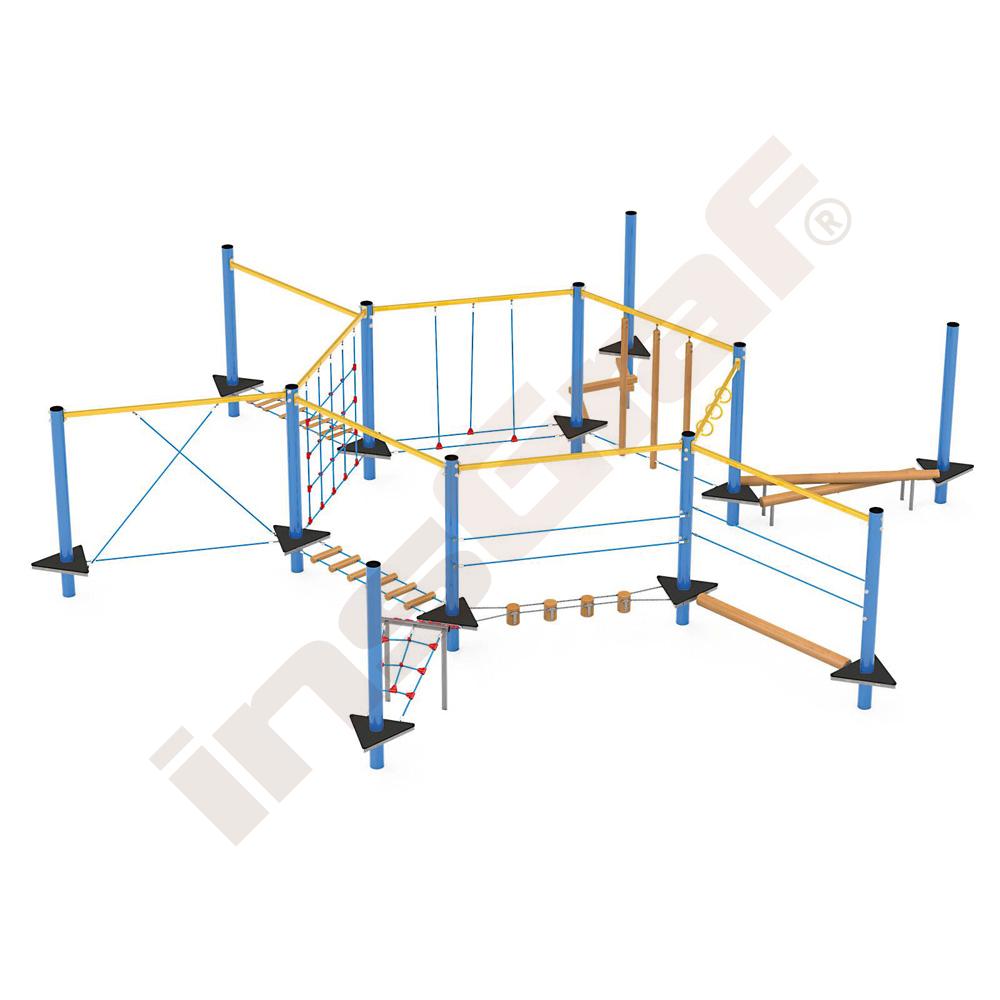 Sada Mini lanový park 2, kovové sloupy
