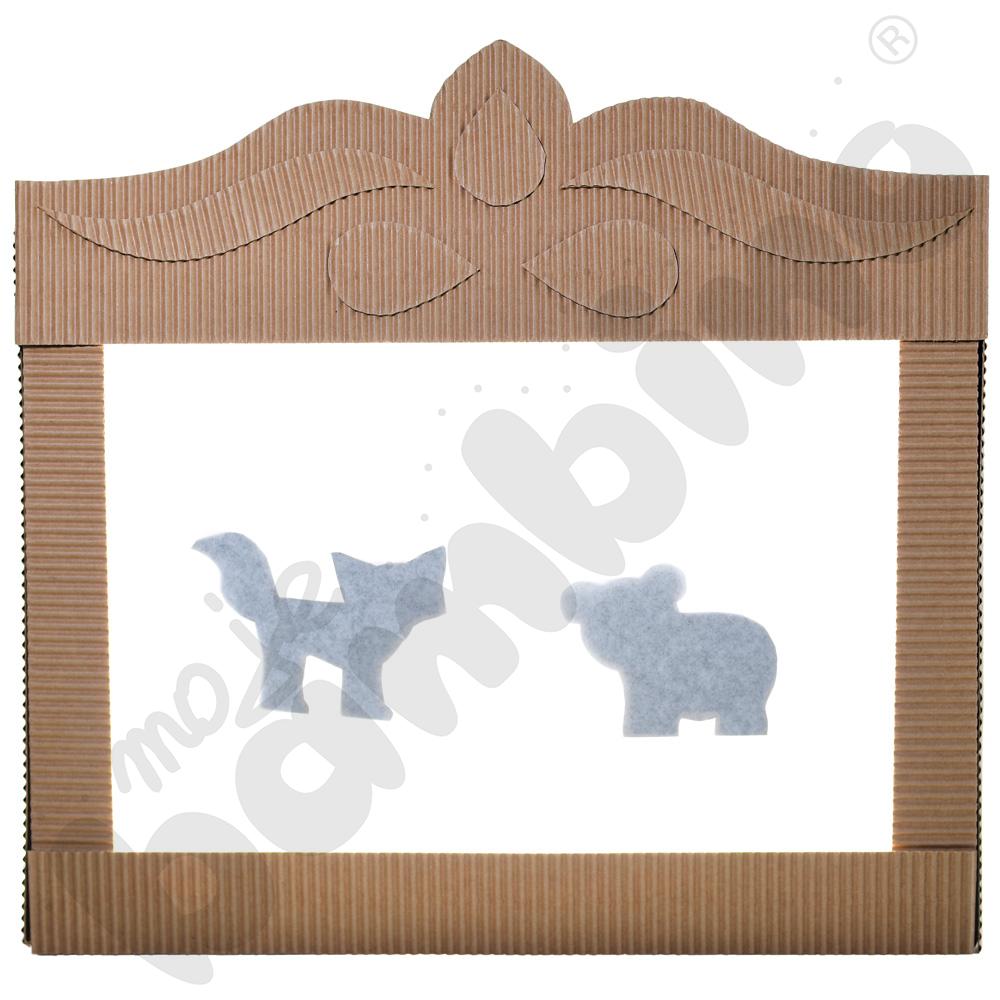 Beżowa tektura falista