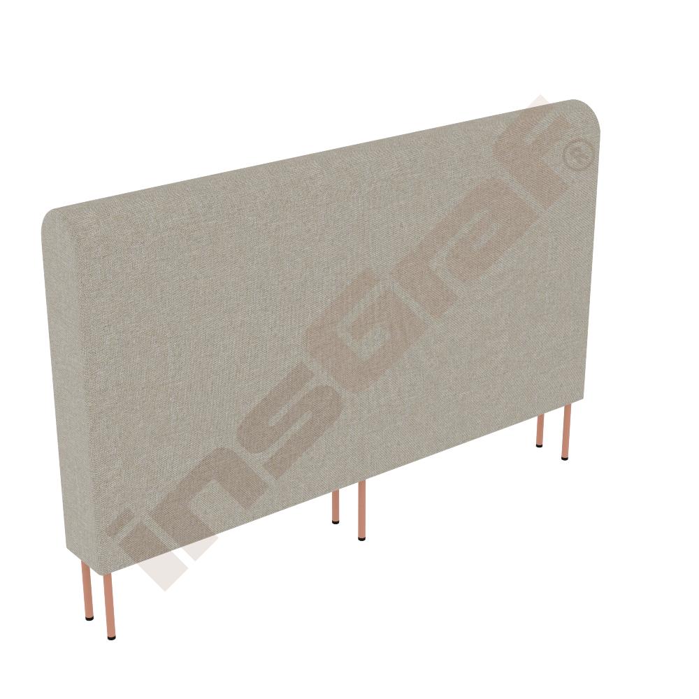
Versa Lehne, B 180, hoch - Beine apricot - Bezug RO37
