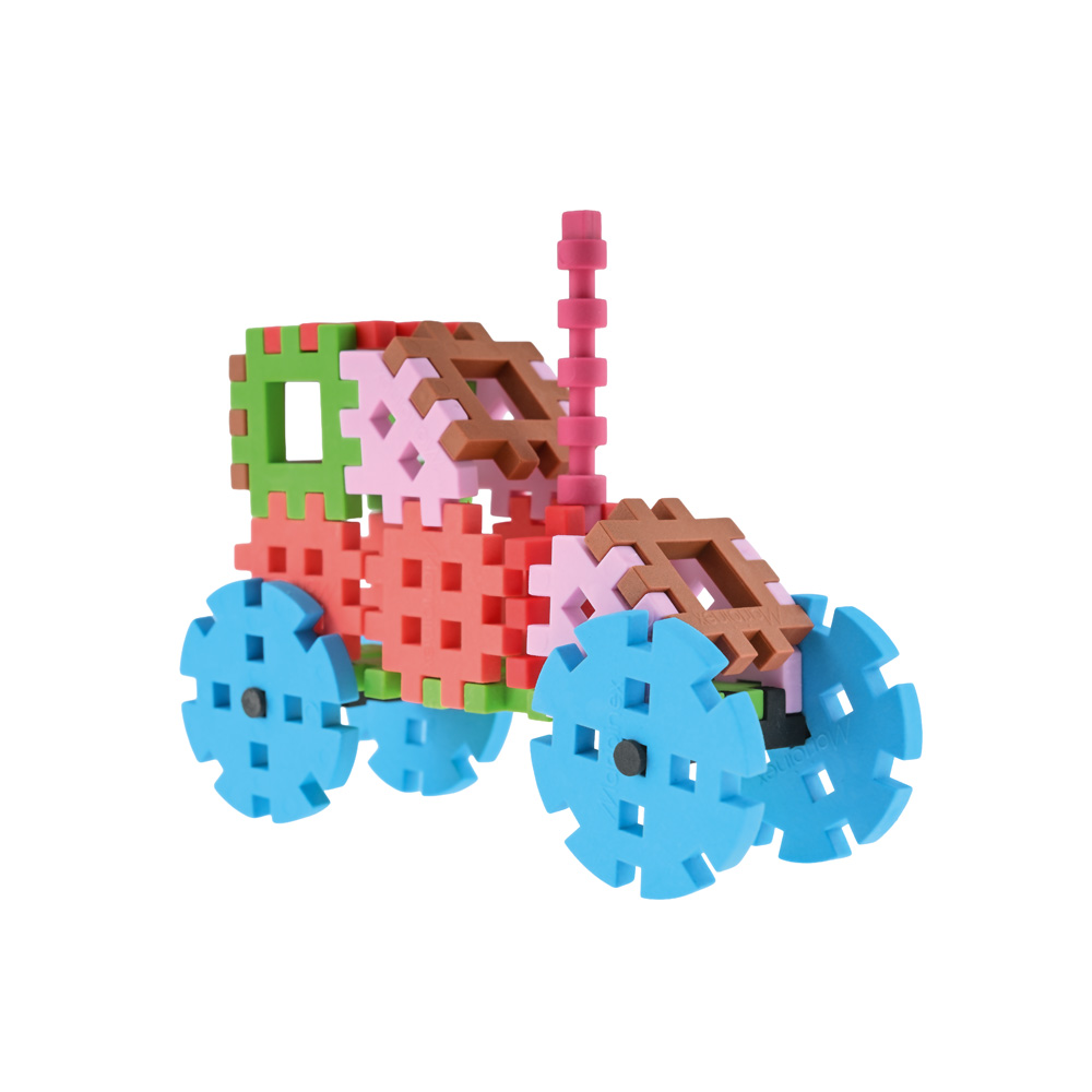 Mini Waffle konštruktor + zvieratká, 350 ks