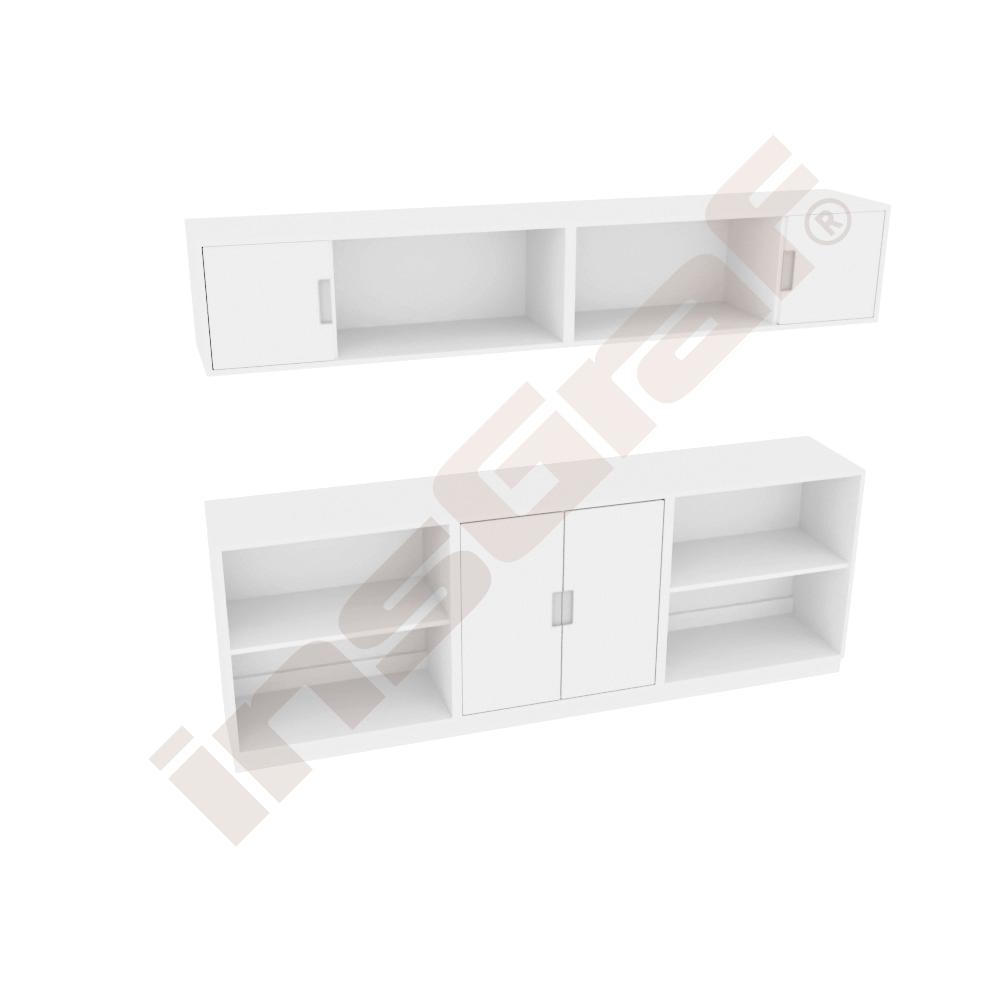 
Möbelsatz Quadro 15W-180°, weiß
