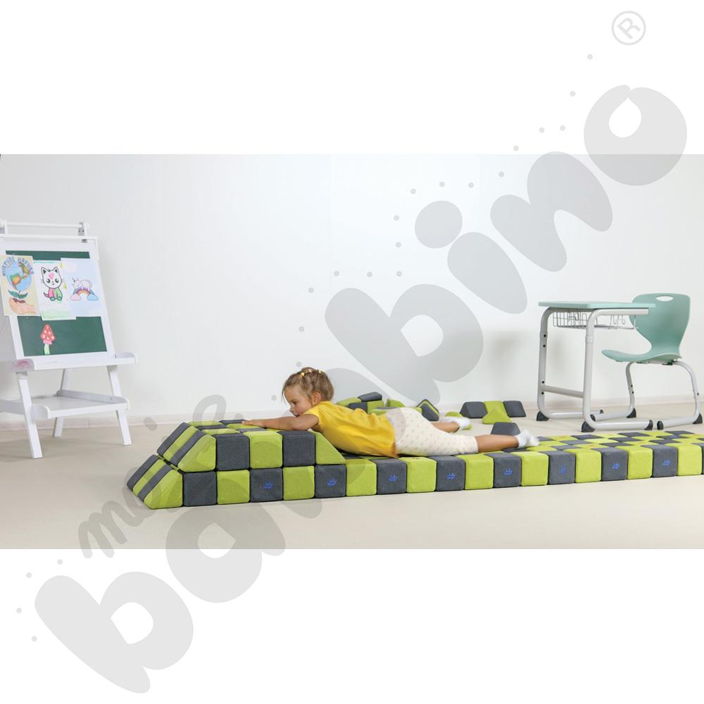 Zestaw klocków JollyHeap Therapy - szaro-limonkowe, 150 szt.