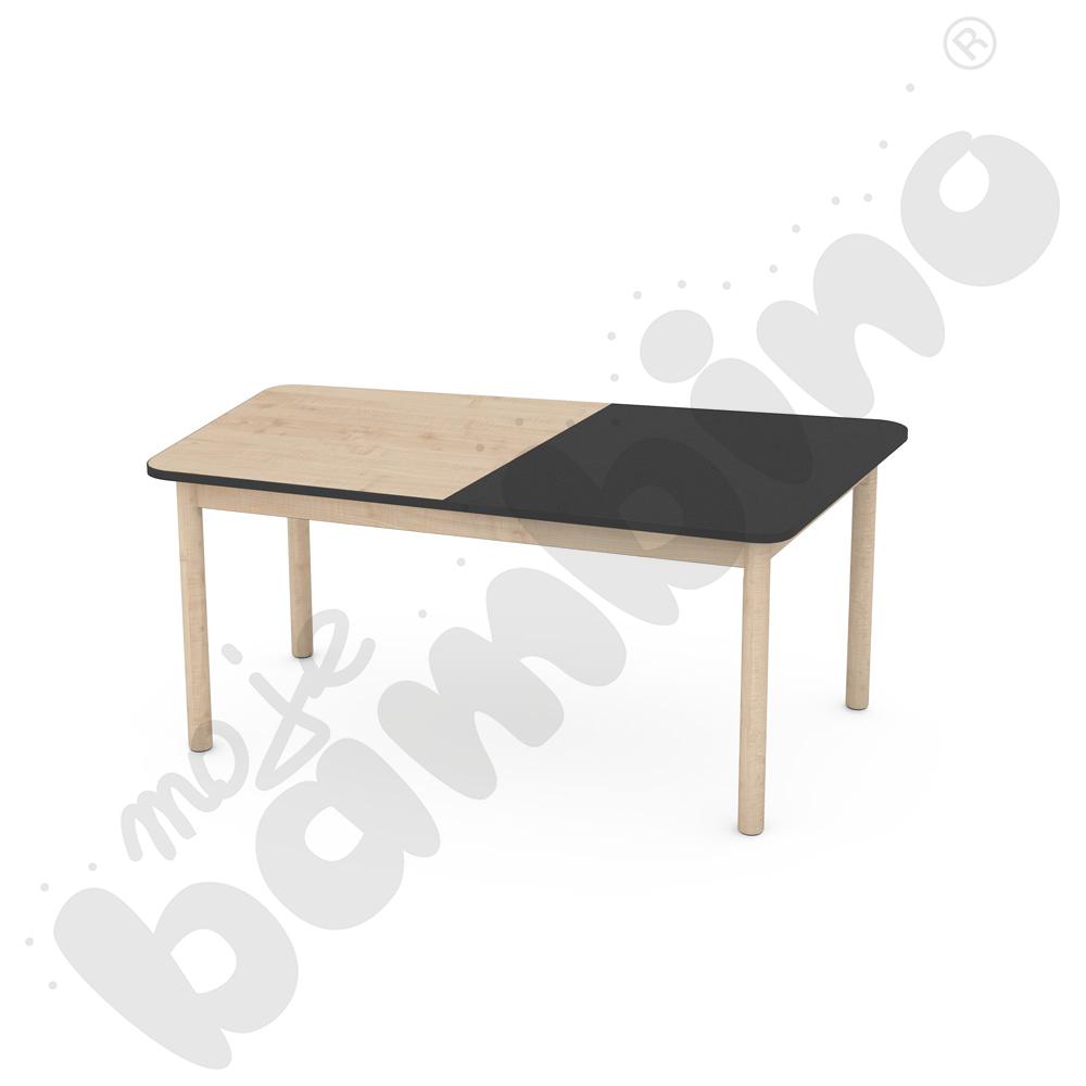 Blat stołu FLO szer. 131 cm antracyt-klonowy