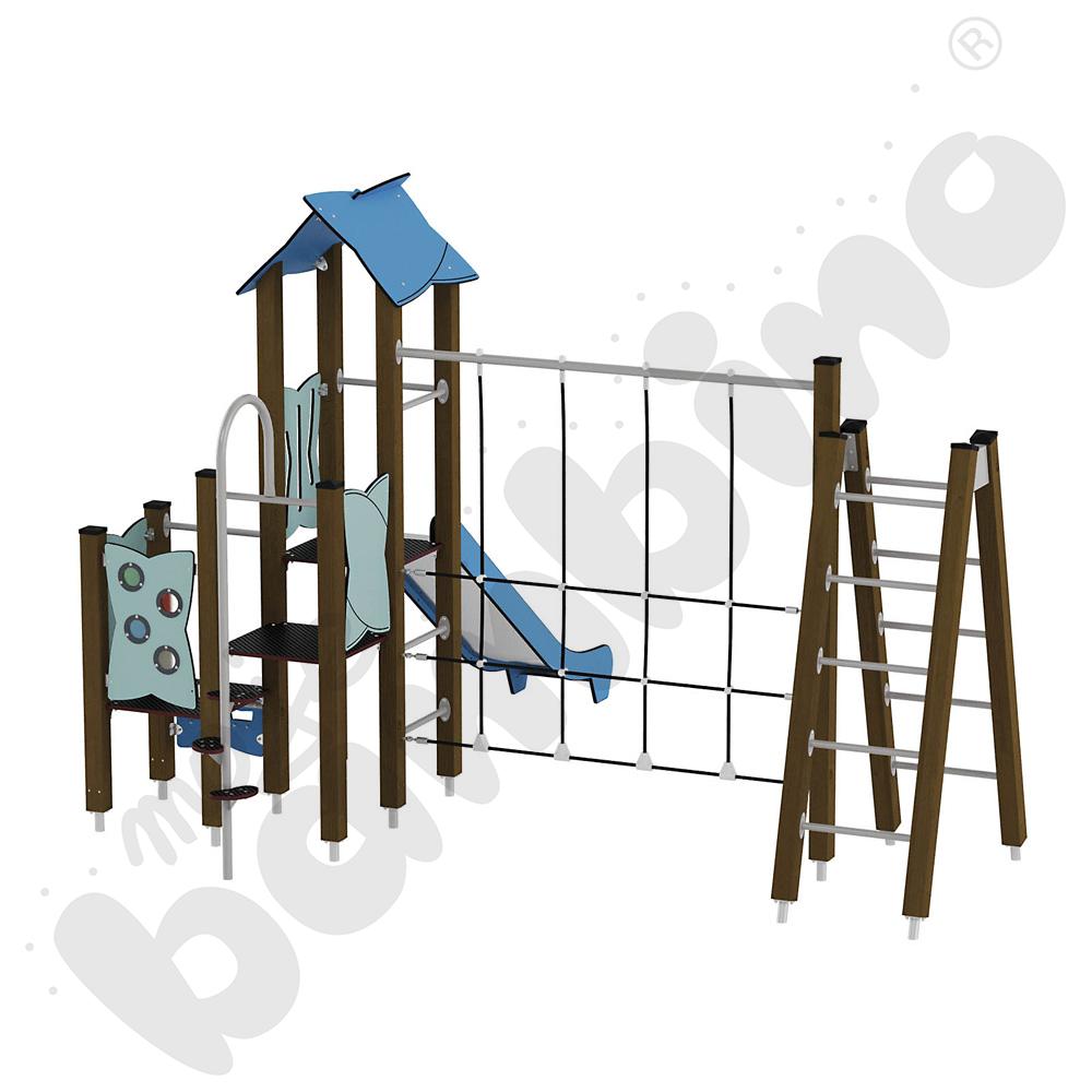 Zestaw Urbi 7, słupy drewniane B