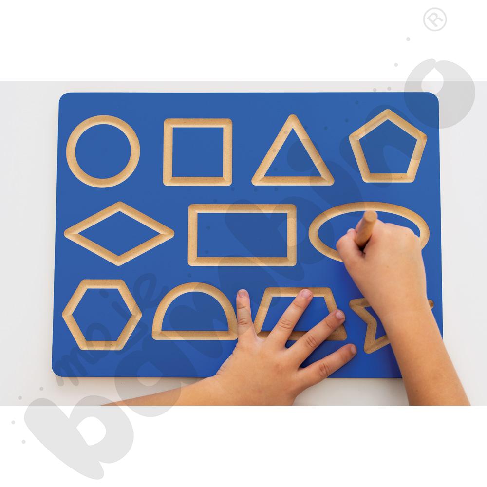 Tabliczka z alfabetem - kształty