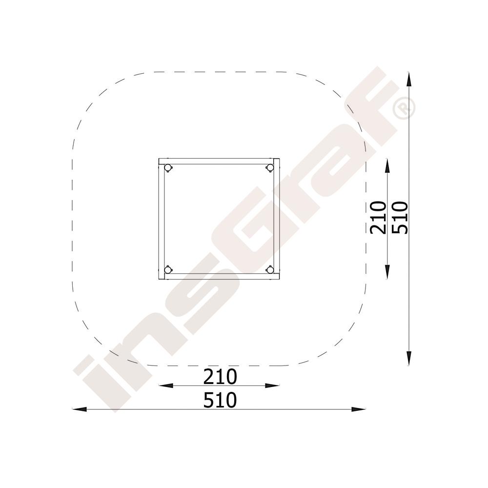 Pískoviště z kulatin 2 x 2
