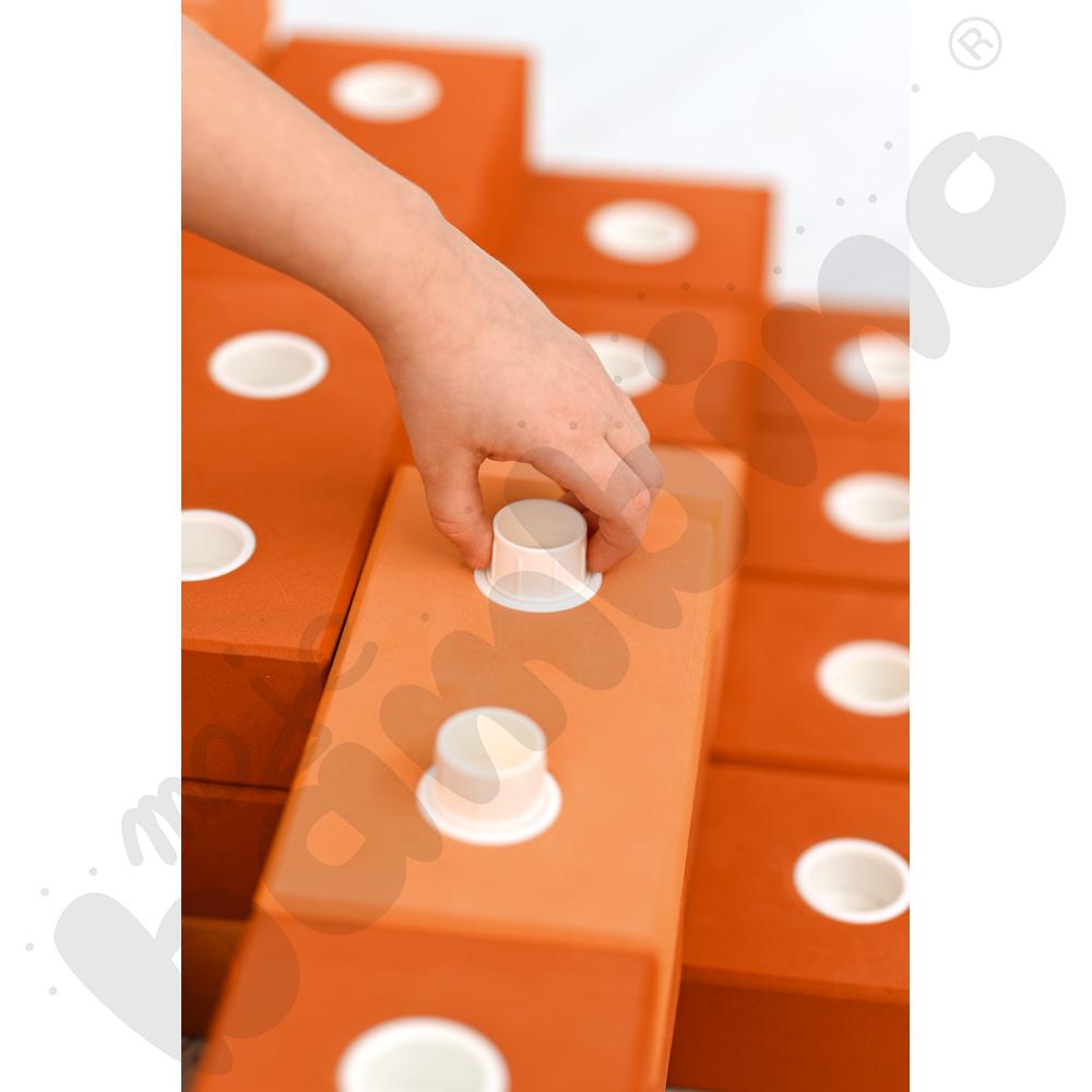 Piankowe klocki budowniczego - cegły prostokątne, 316 szt.