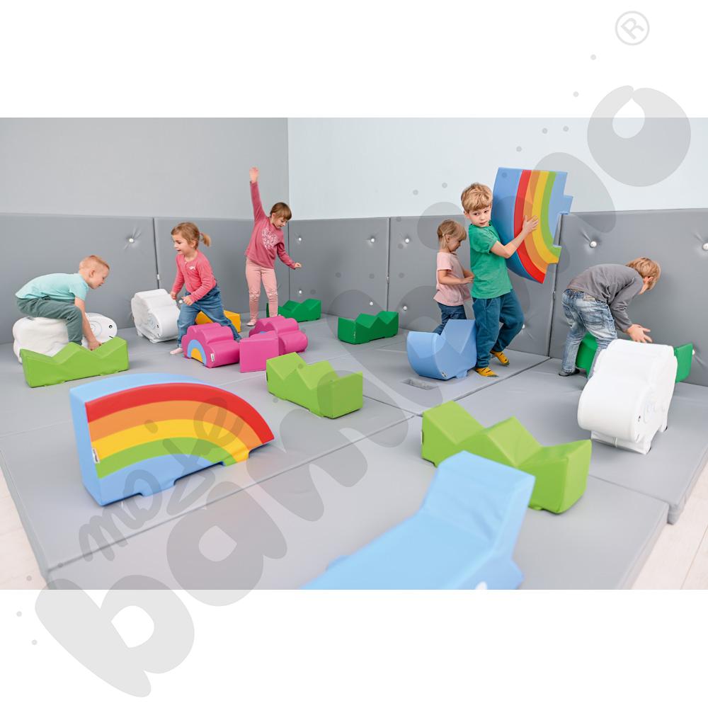 Materac zabezpieczający na ścianę 150 x 100 jasnoszary