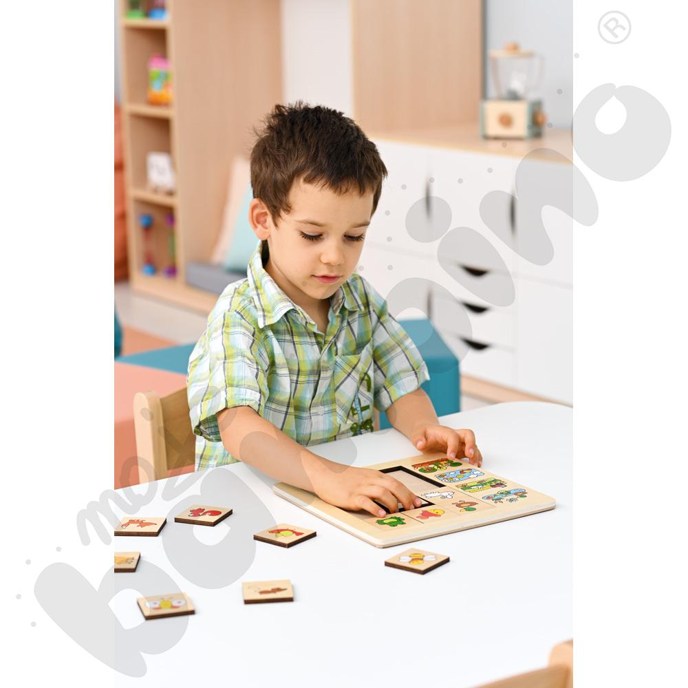 Puzzle logiczne - zwierzęta i ich środowisko