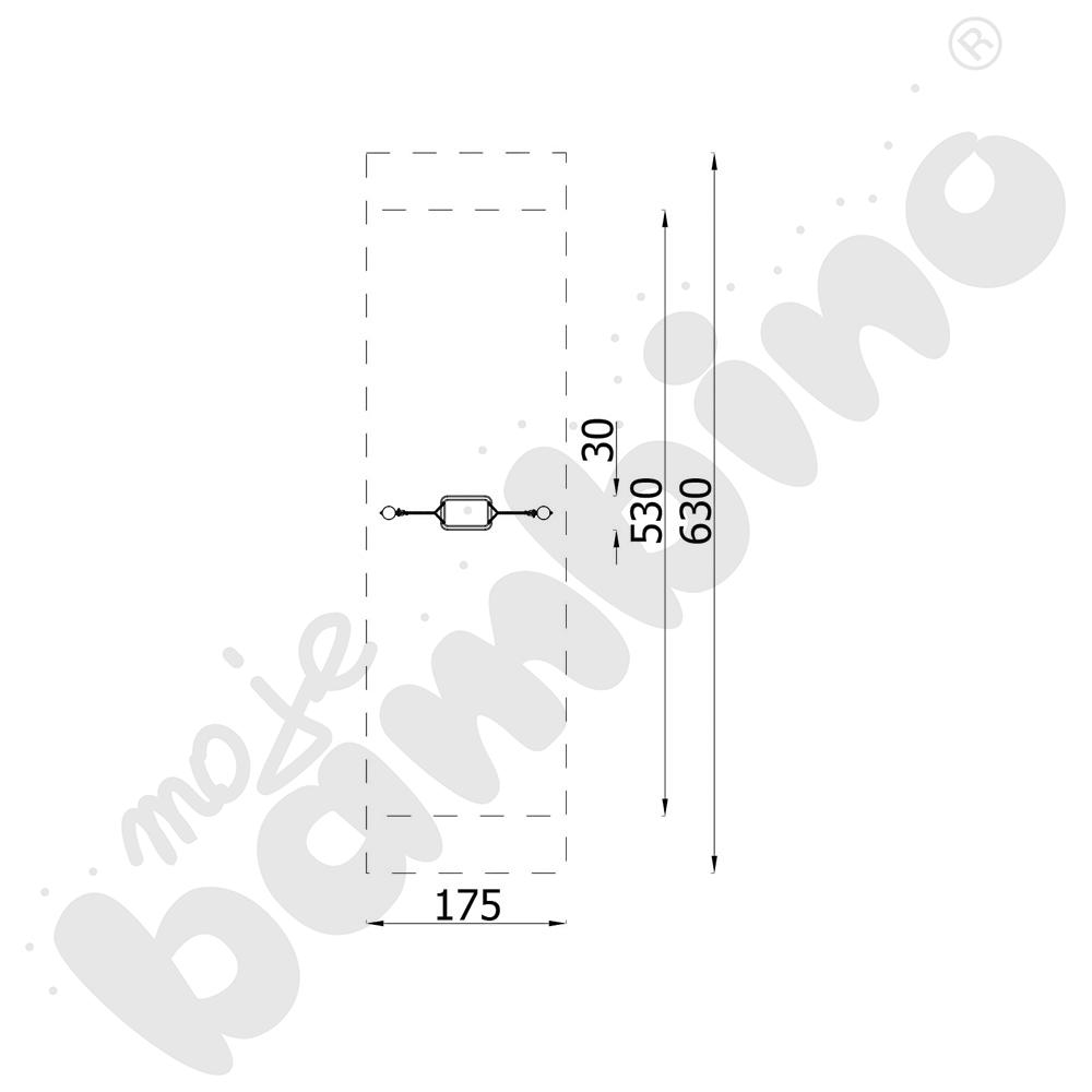 Huśtawka na słupach Koszyk/z zawiesiem