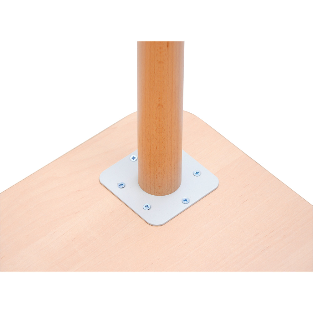 Obdĺžnikový stôl so spevnenou doskou v odtieni breza, reg. výšky 40-59 cm - k stoličkám 21-35 cm (veľ. 0-3)