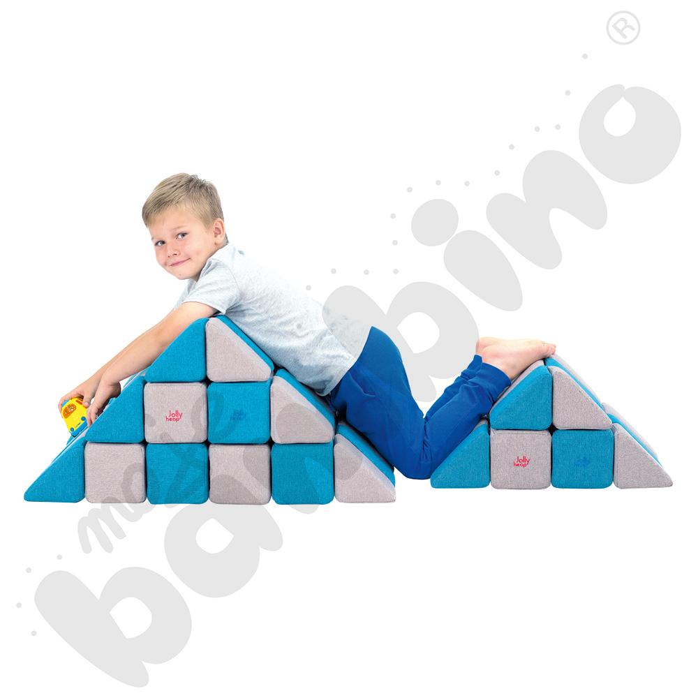 Zestaw klocków JollyHeap – różowo-limonkowe