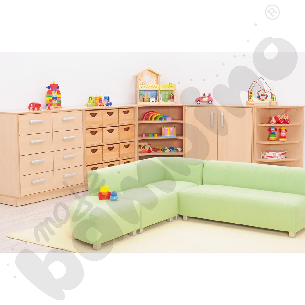 Szafka Flexi-TJ rogowa na cokole, klon