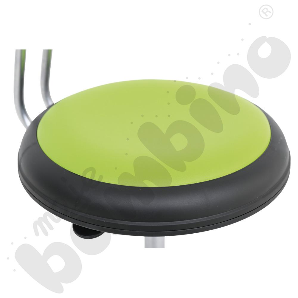 Krzesło Genito z oparciem, wys. 38-48 cm - limonkowe